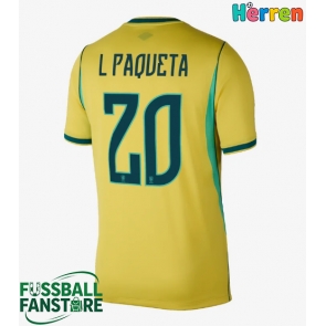 Brasilien Lucas Paqueta #20 Replik Heimtrikot WM 2026 Kurzarm